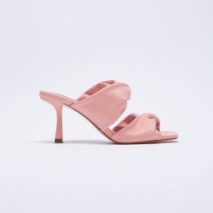 Zara ruched strap sandals